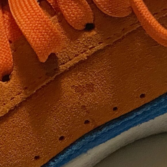 Puma Clyde NYC 361355-01 Sneakers - Mens Size US 9.5 Vibrant Orange & Royal Blue - Picture 7 of 7